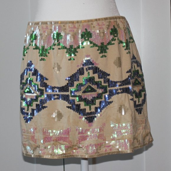 Hot & Delicious multicolored sequin party skirt - Picture 3 of 8